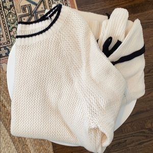 Loft Sweater w/ ties on sleeves